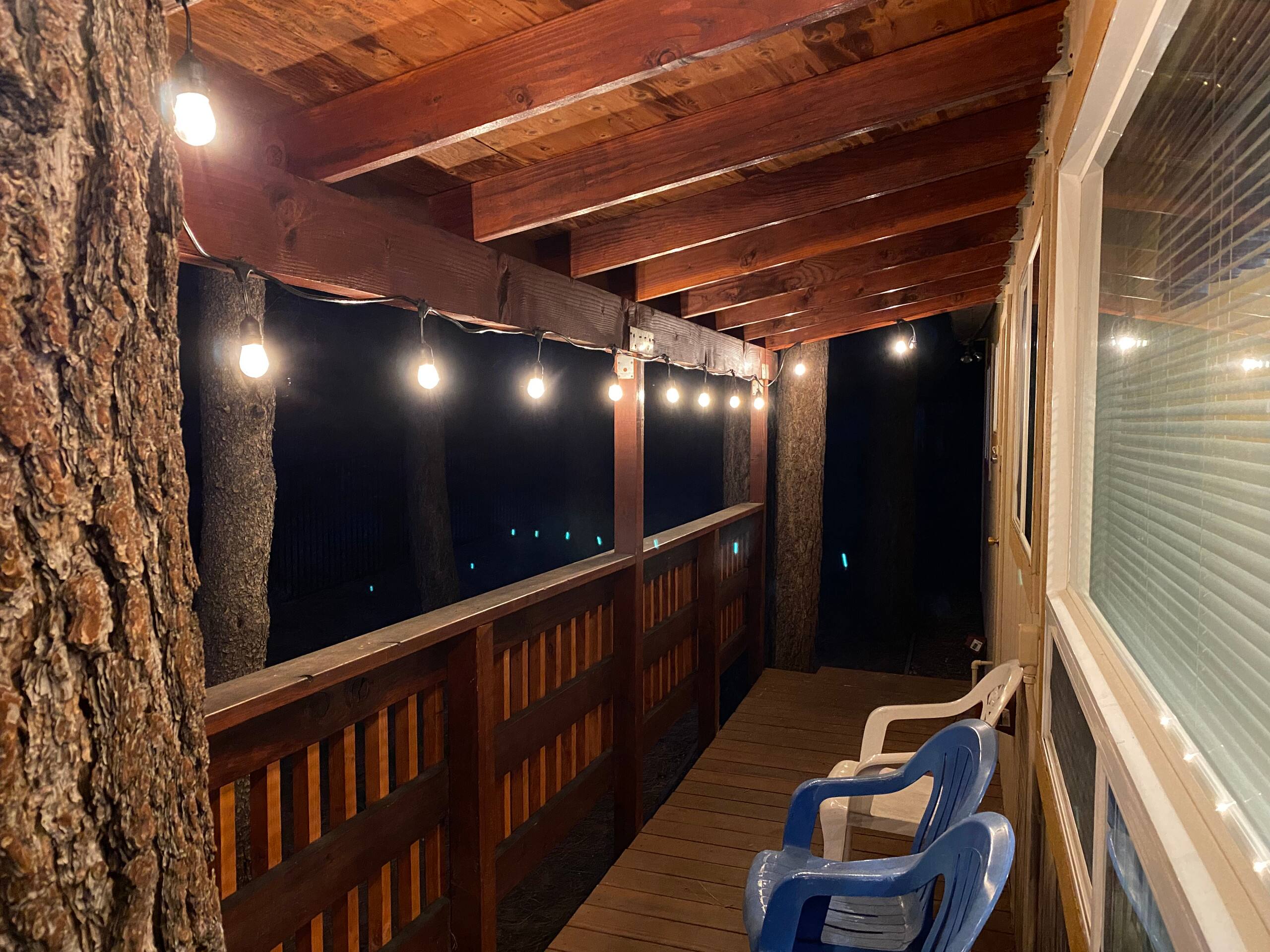 Deck at night